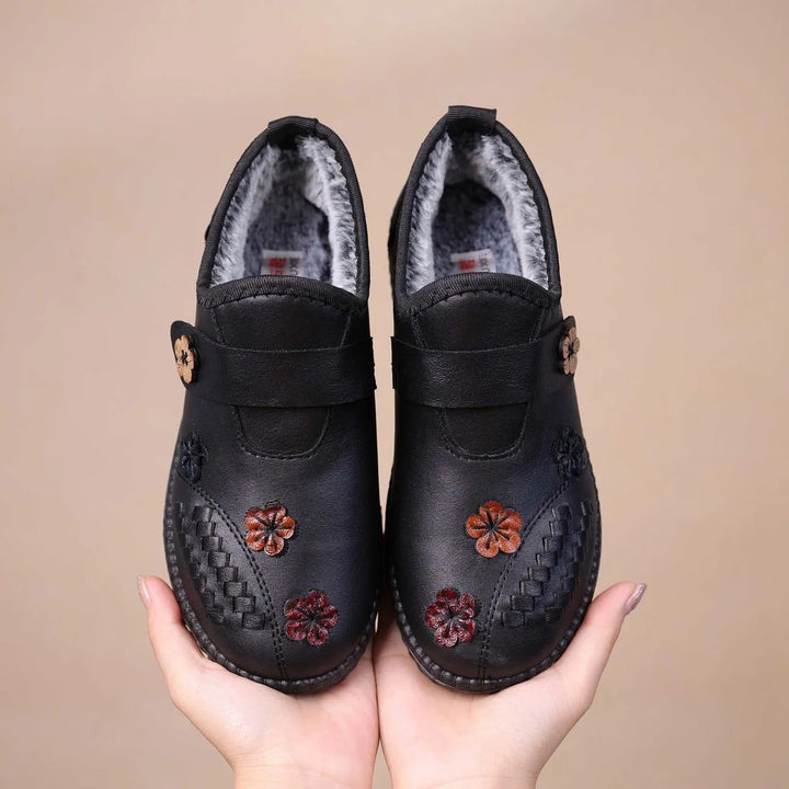 Pilar™ | Orthopedische Schoenen Bekleed met Borduur Bloemen