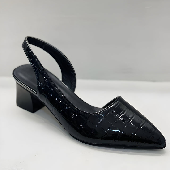 Elisa | Court schoenen met hak en brede teen