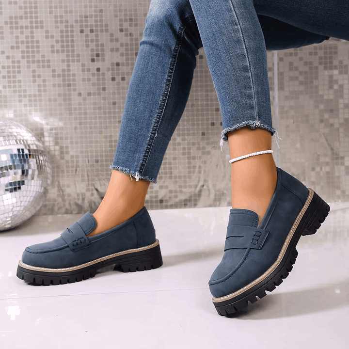 Elsa | College Stijl Platform Loafers