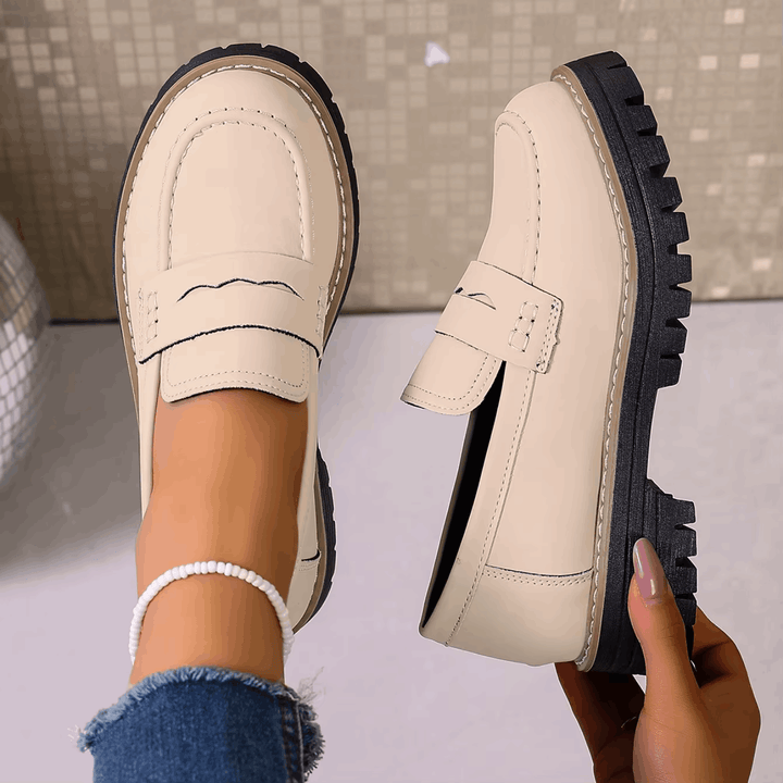 Elsa | College Stijl Platform Loafers