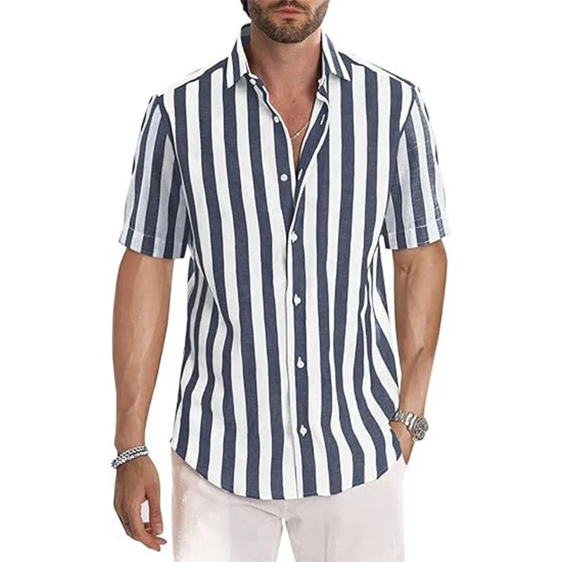 De Ruiter | Riviera Streep Shirt Korte Mouwen