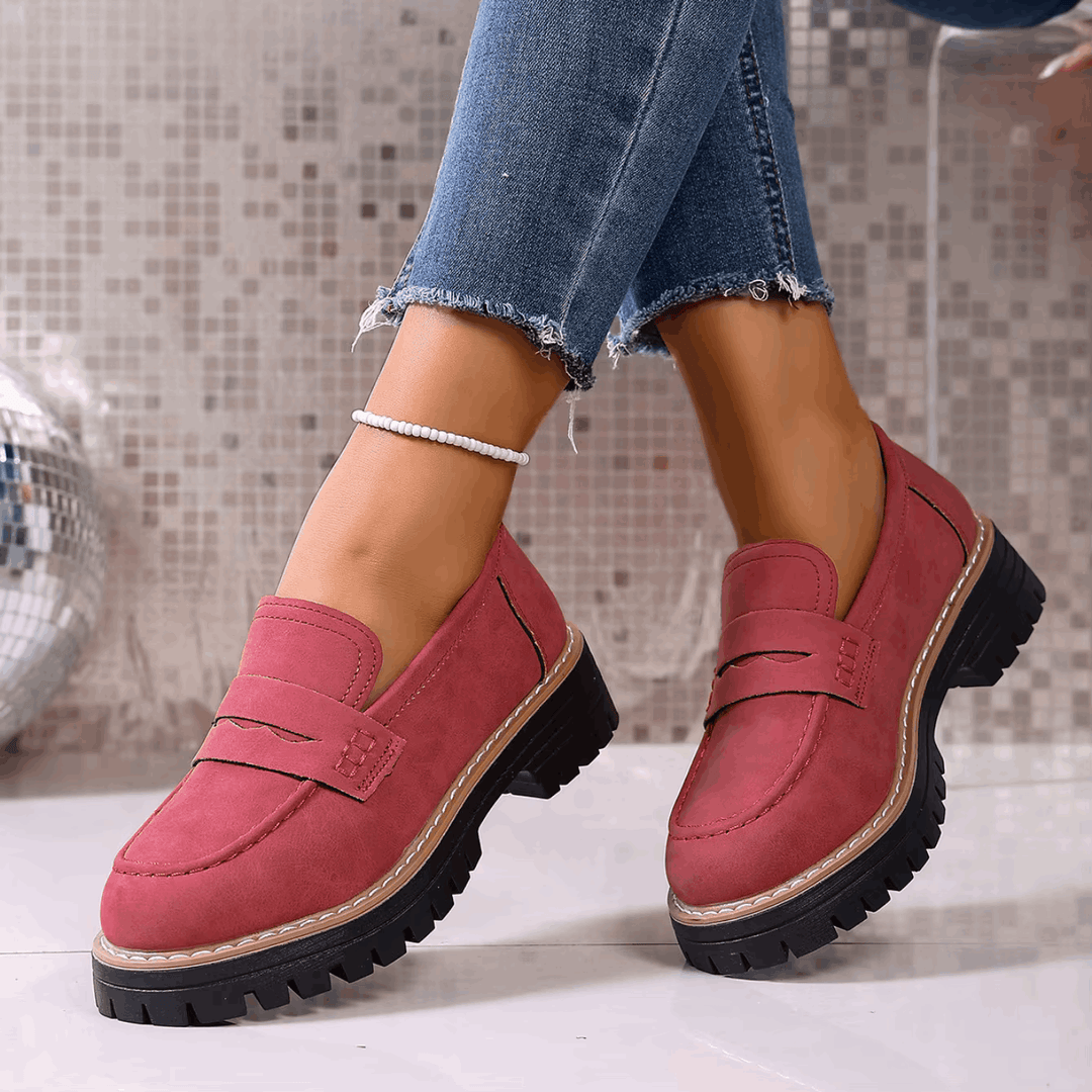 Elsa | College Stijl Platform Loafers