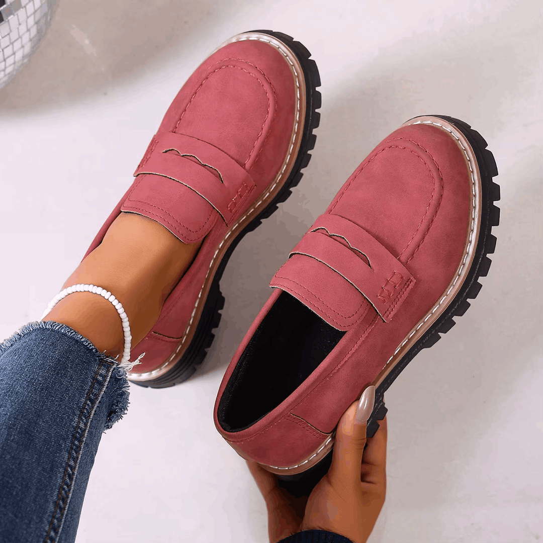 Elsa | College Stijl Platform Loafers