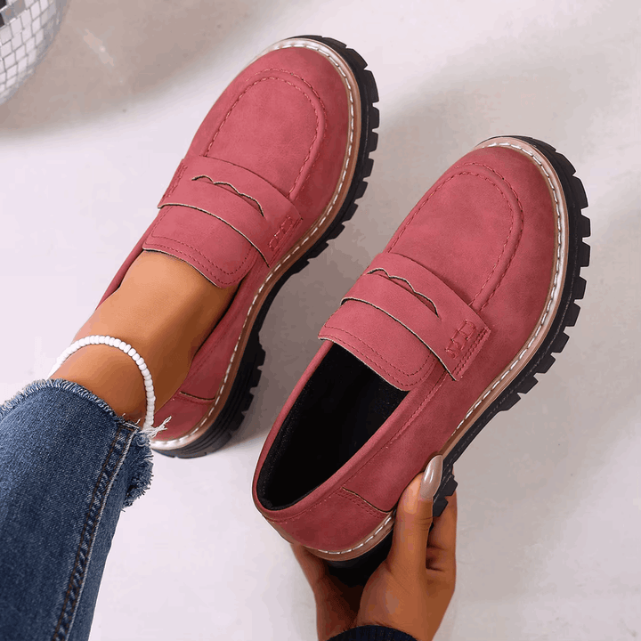 Elsa | College Stijl Platform Loafers