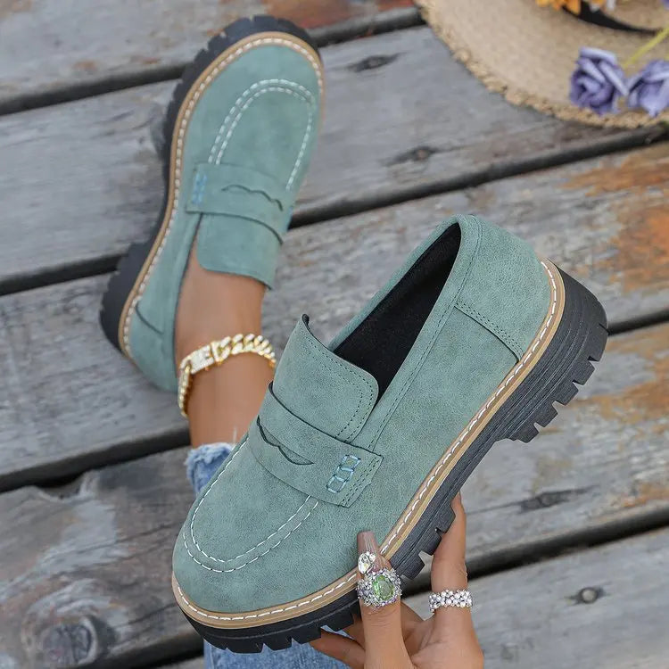 Elsa | College Stijl Platform Loafers