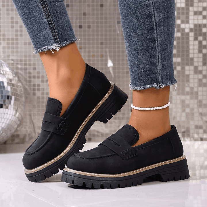 Elsa | College Stijl Platform Loafers