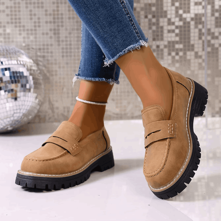 Elsa | College Stijl Platform Loafers