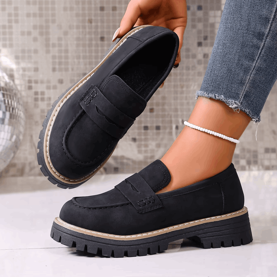Elsa | College Stijl Platform Loafers