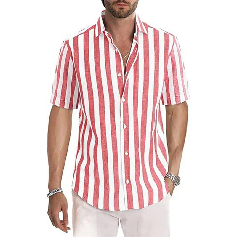 De Ruiter | Riviera Streep Shirt Korte Mouwen
