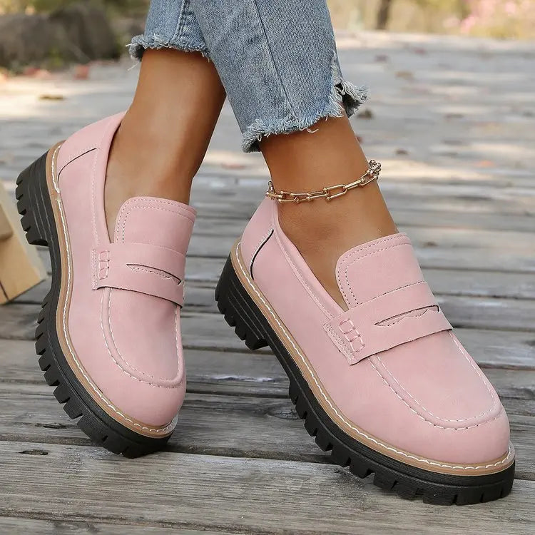 Elsa | College Stijl Platform Loafers