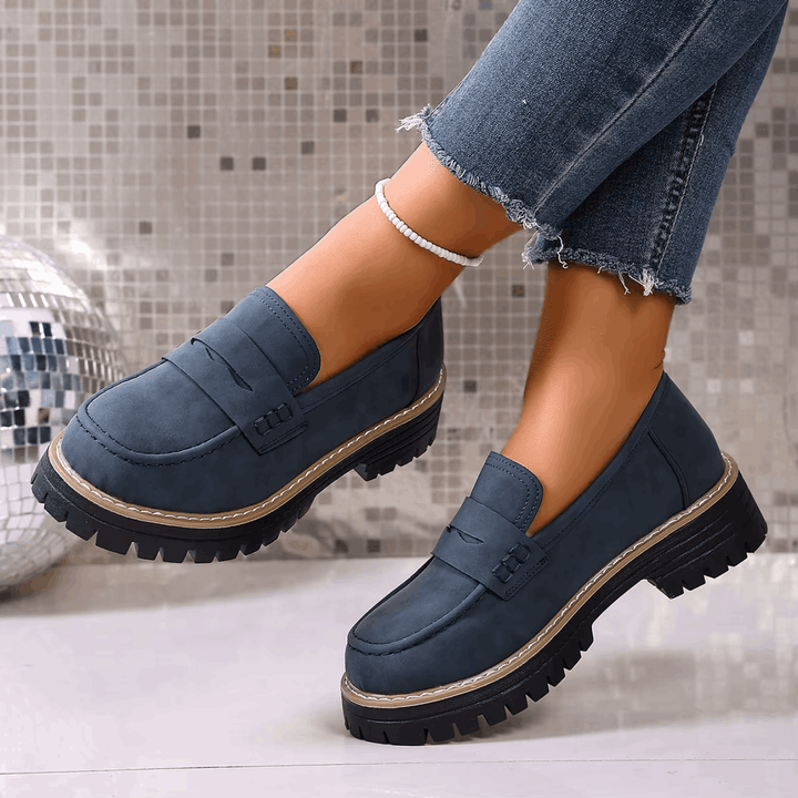 Elsa | College Stijl Platform Loafers