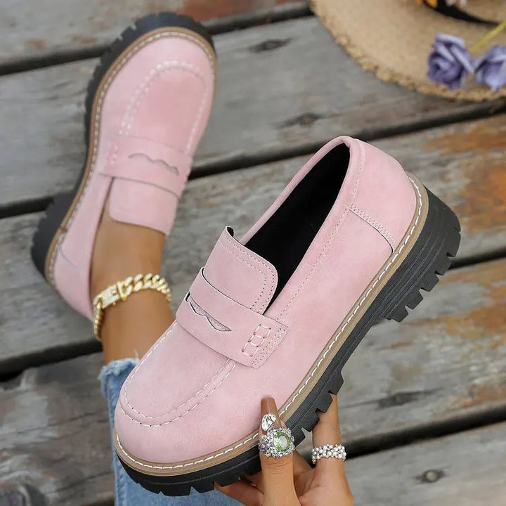 Elsa | College Stijl Platform Loafers