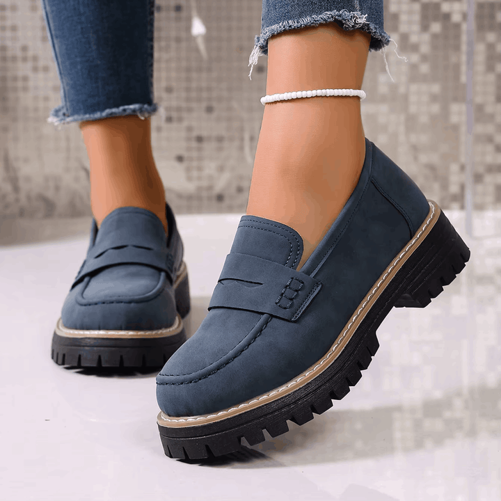 Elsa | College Stijl Platform Loafers