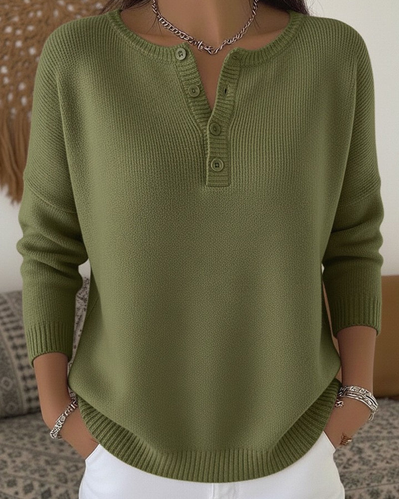 Ernesta | Trui met Knoopsluiting