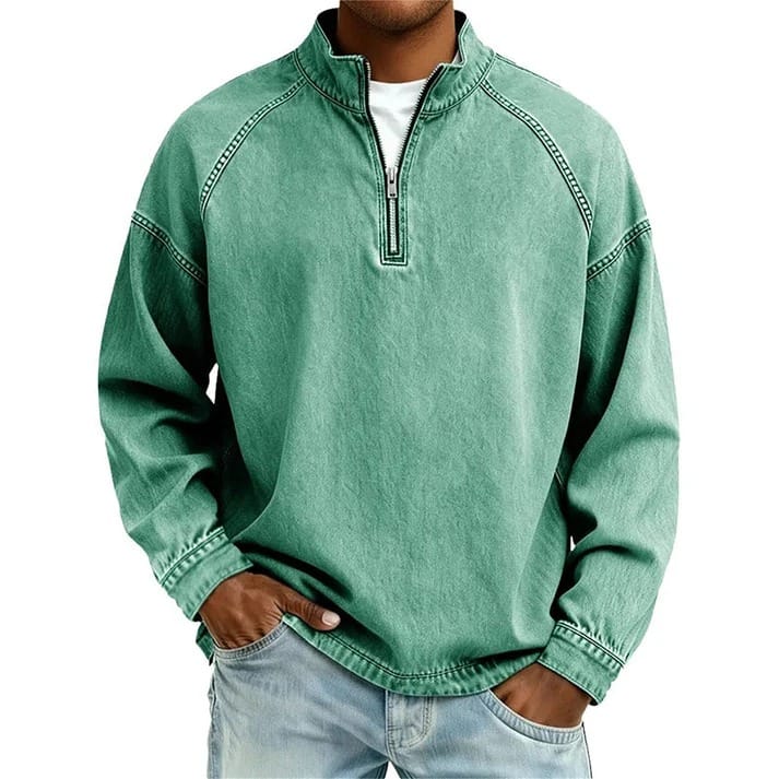 Jasper | Vintage Half-Zip Trui