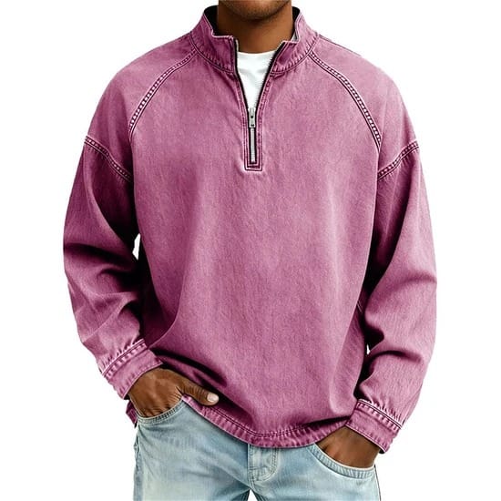 Jasper | Vintage Half-Zip Trui