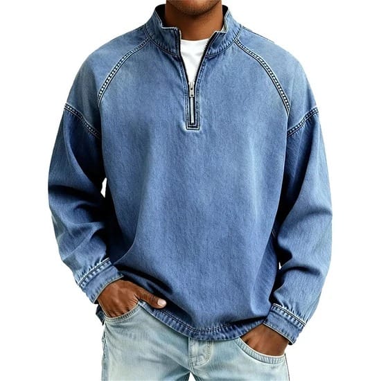 Jasper | Vintage Half-Zip Trui