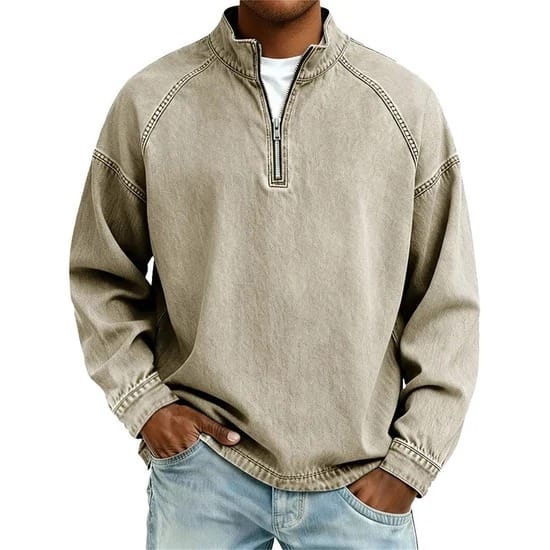 Jasper | Vintage Half-Zip Trui