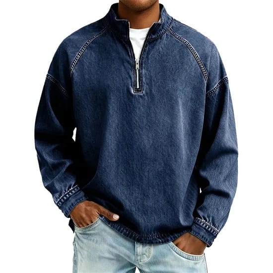 Jasper | Vintage Half-Zip Trui