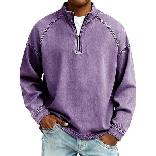 Jasper | Vintage Half-Zip Trui