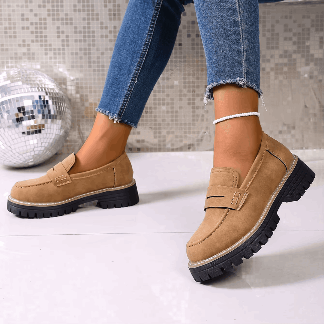 Elsa | College Stijl Platform Loafers