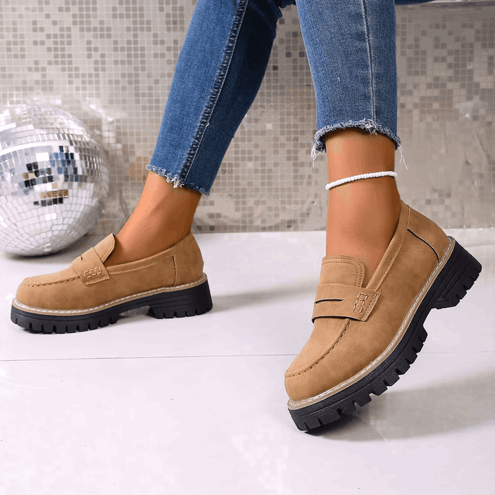 Elsa | College Stijl Platform Loafers