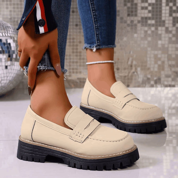 Elsa | College Stijl Platform Loafers