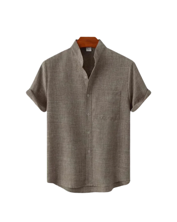 Venetiaans linnen shirt met korte mouwen