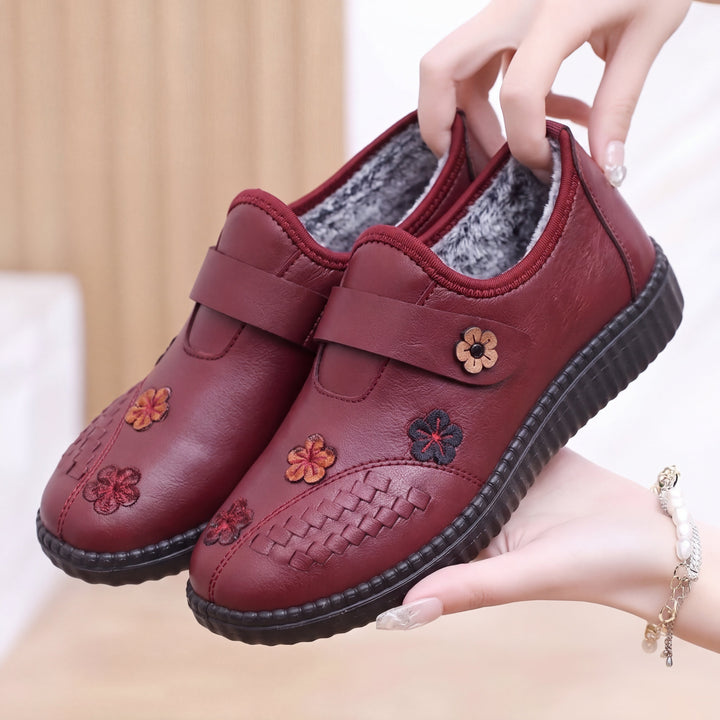 Pilar™ | Orthopedische Schoenen Bekleed met Borduur Bloemen