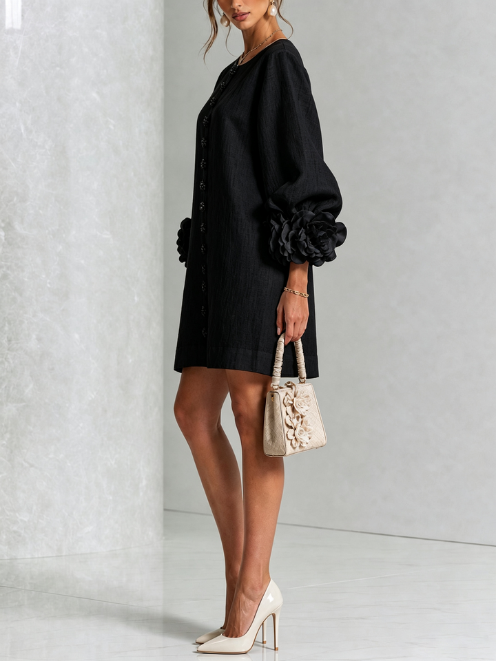 Rosalie™ | Mini-jurk met knoopsluiting