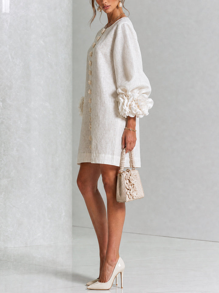 Rosalie™ | Mini-jurk met knoopsluiting