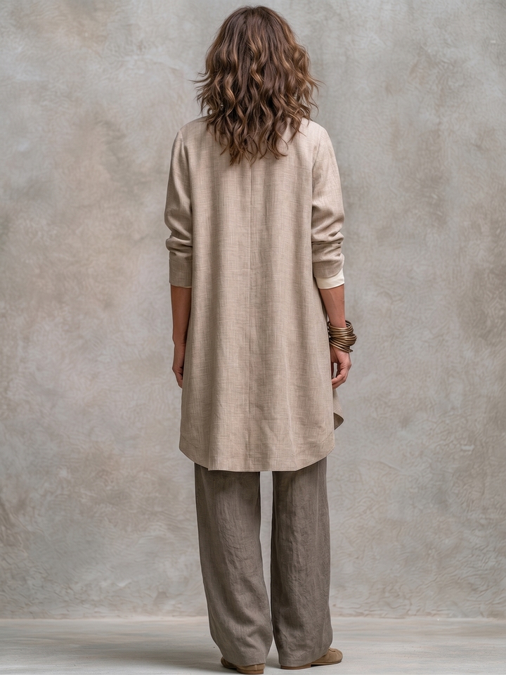 Flaminia™ | Elegante Driedelige Set met Wijde Broek