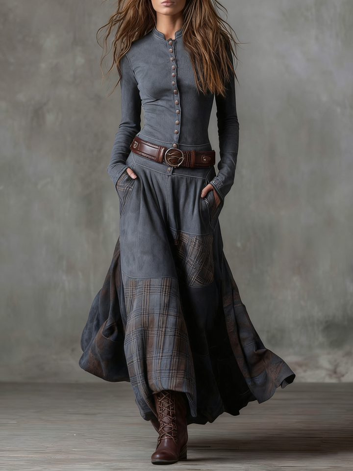 Livia | Elegante Maxijurk met Tailleband