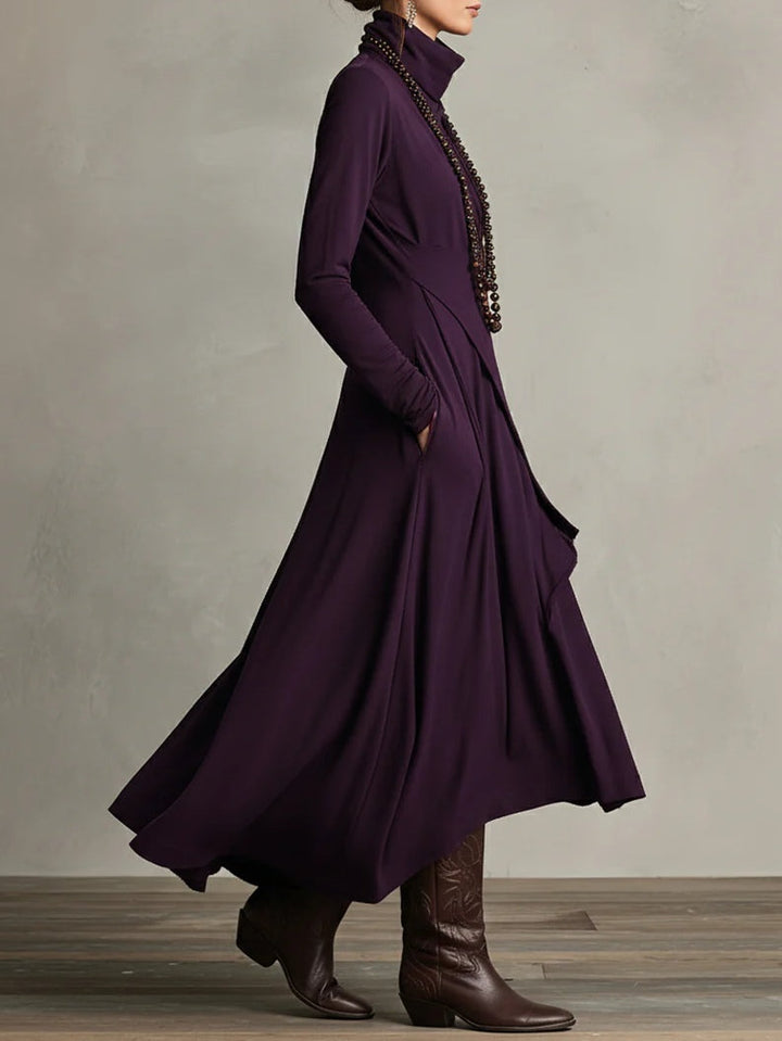Genevieve | Lange jurk met col