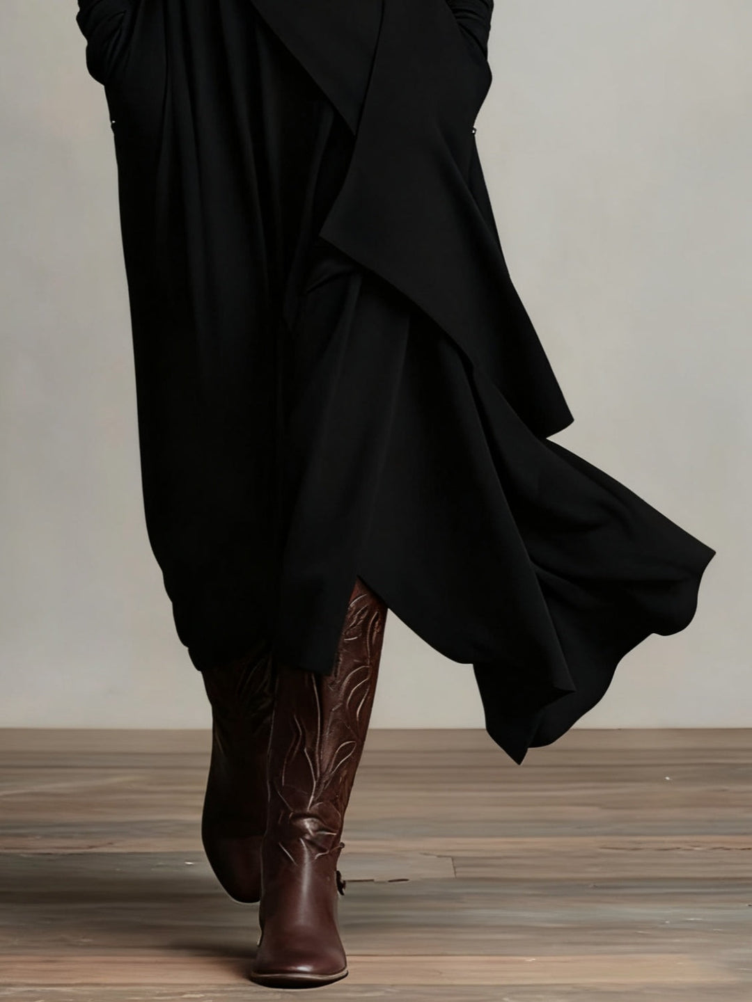 Genevieve | Lange jurk met col