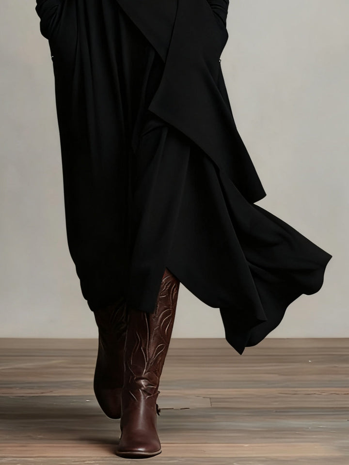 Genevieve | Lange jurk met col