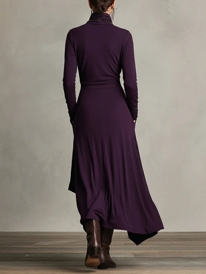 Genevieve | Lange jurk met col