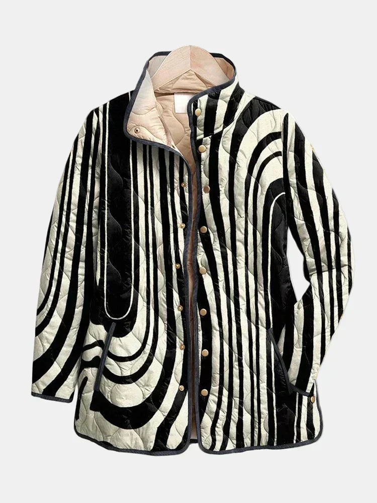Van Laarhoven | Gevoerde Graphic Zebra Jasje Sylvie