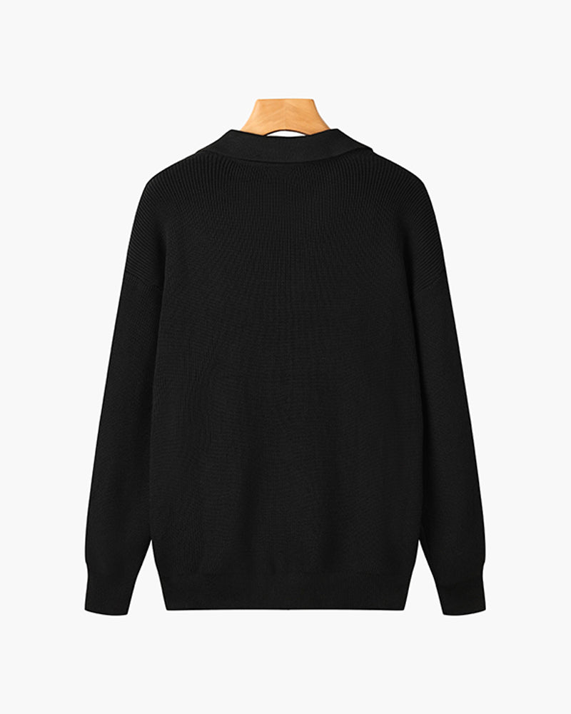 Arno | Katoenen Half-Zip Trui