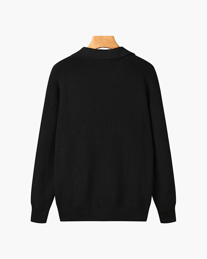 Arno | Katoenen Half-Zip Trui