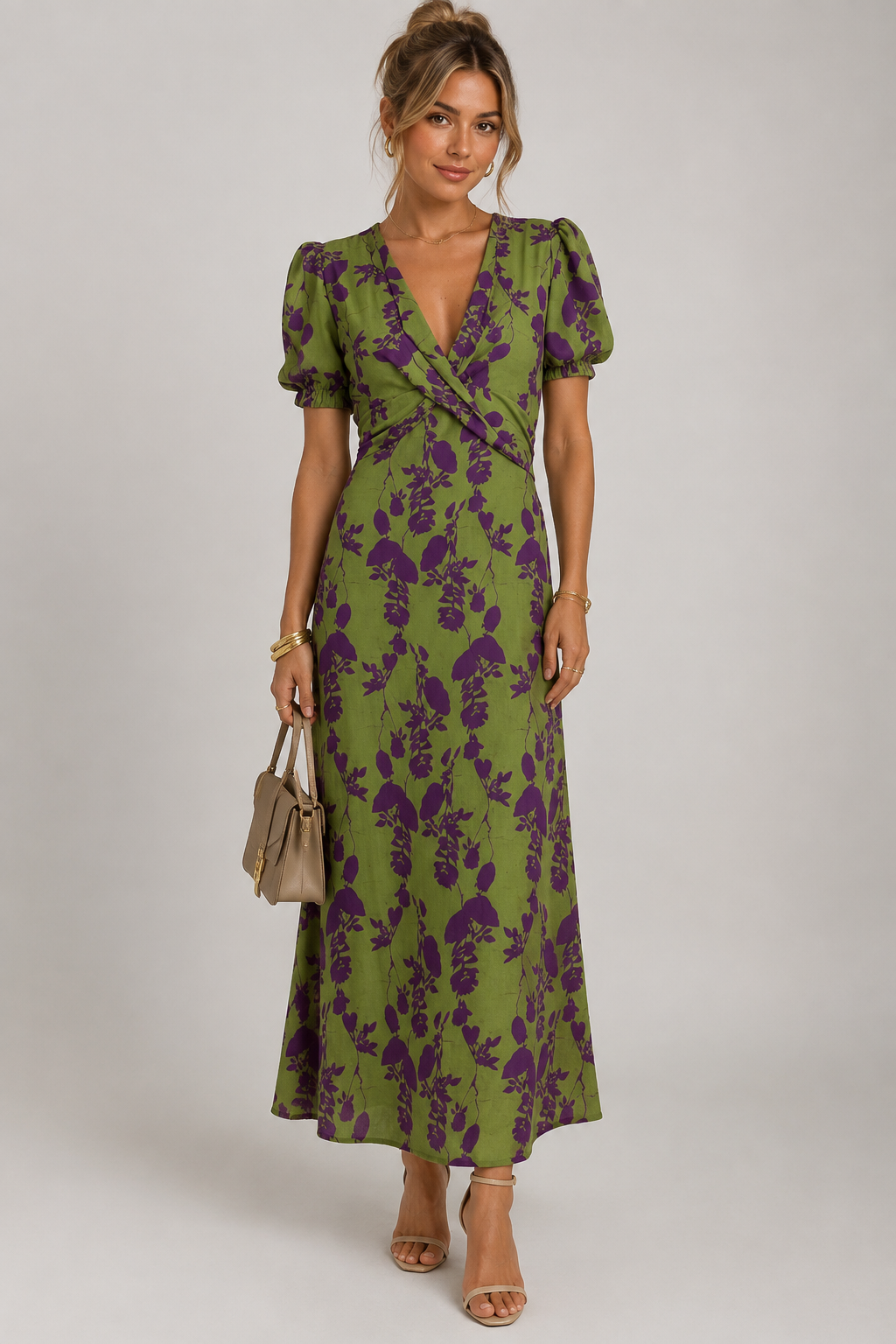 Virel | Jurk met Bloemenpatroon