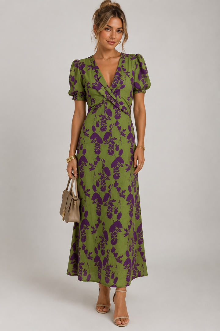 Virel | Jurk met Bloemenpatroon