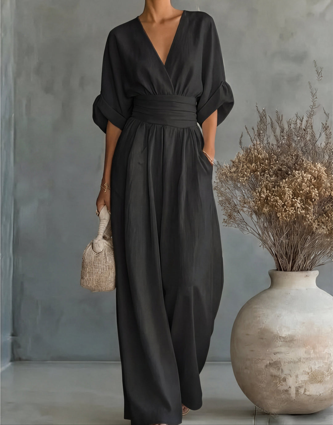 Feline | Elegante, Vloeiende Jumpsuit