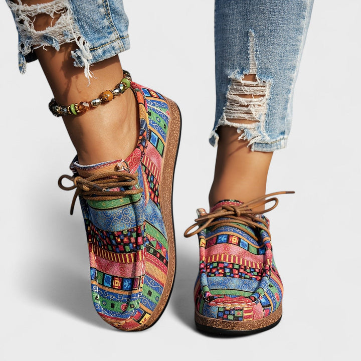 Amélie | Boheemse Veterschoenen voor Dames