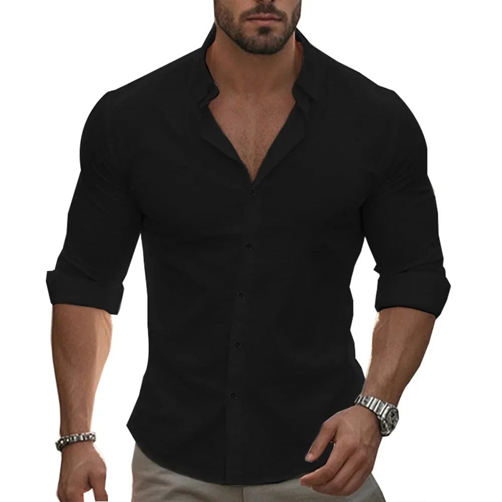Danny | Lichtgewicht linnen overhe shirt