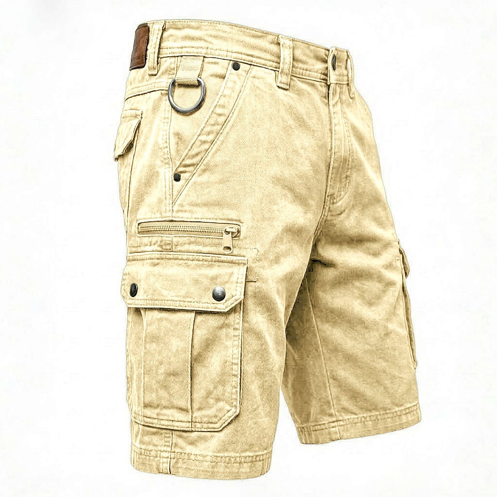 Elias | Comfortabele denim cargoshorts