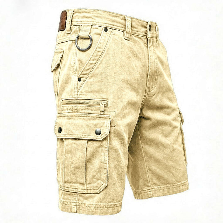 Elias | Comfortabele denim cargoshorts