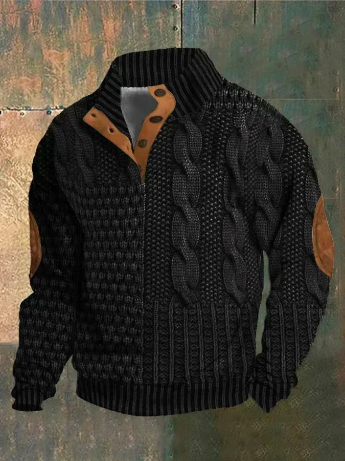 André Vintage Gebreide Trui Heren - Klassieke Retro Pullover