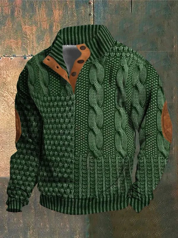 André Vintage Gebreide Trui Heren - Klassieke Retro Pullover