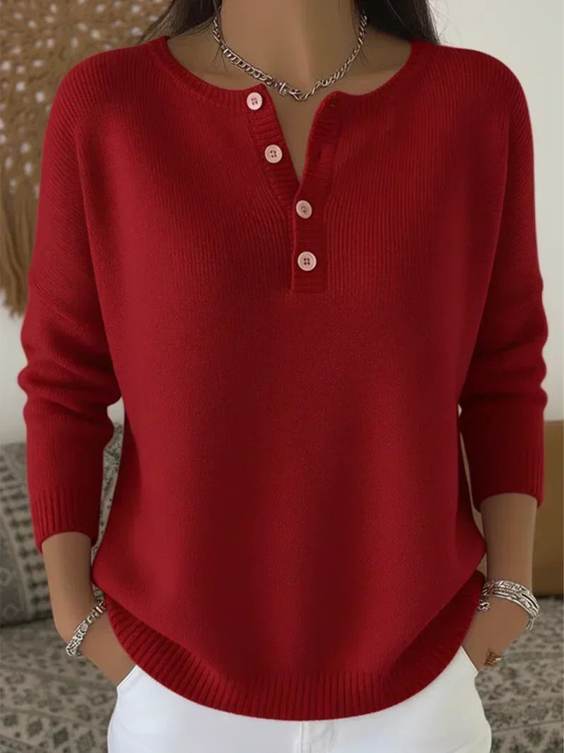 Ernesta | Trui met Knoopsluiting